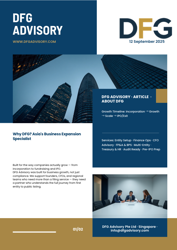 Why DFG? Asia's Business Expansion Specialist